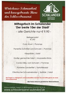 Mittagstisch im Schalander!